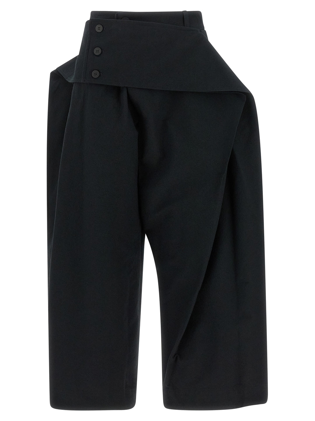 Issey Miyake Black Polyester Casual Pants