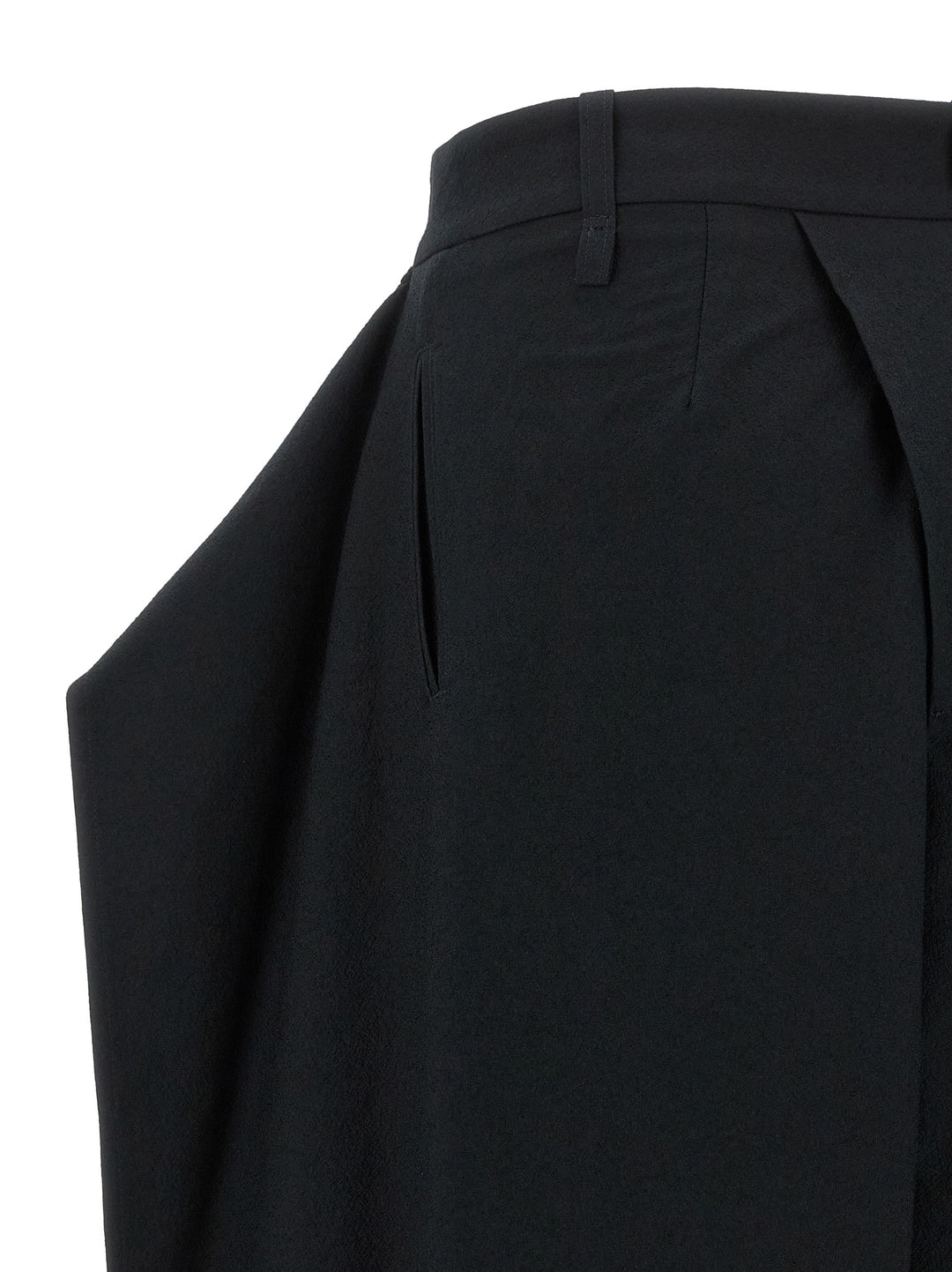 Issey Miyake Black Polyester Casual Pants