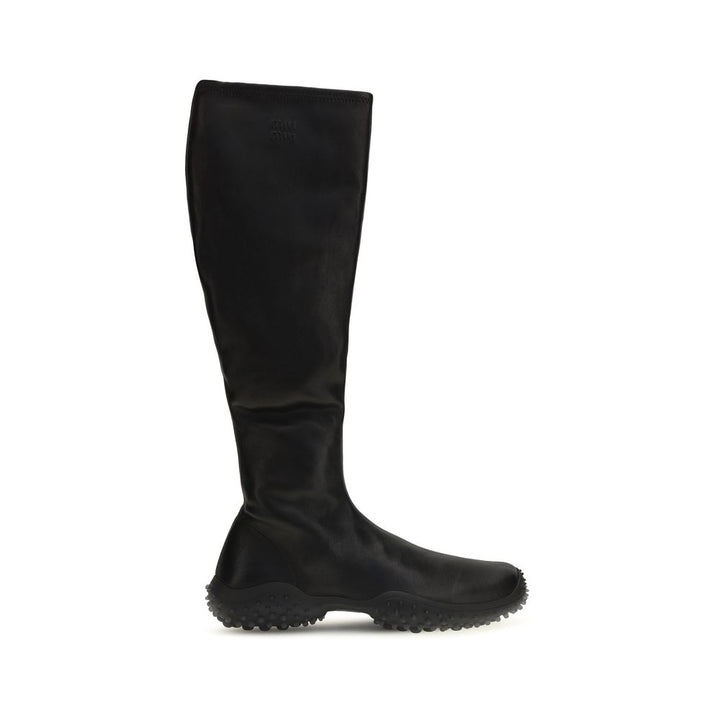Miu Miu Black Lamb Ovis Aries Ankle Boots