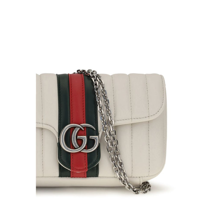 Gucci White Lamb Ovis Aries Shoulder Bag