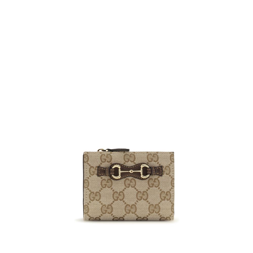 Gucci Brown Cotton Wallet