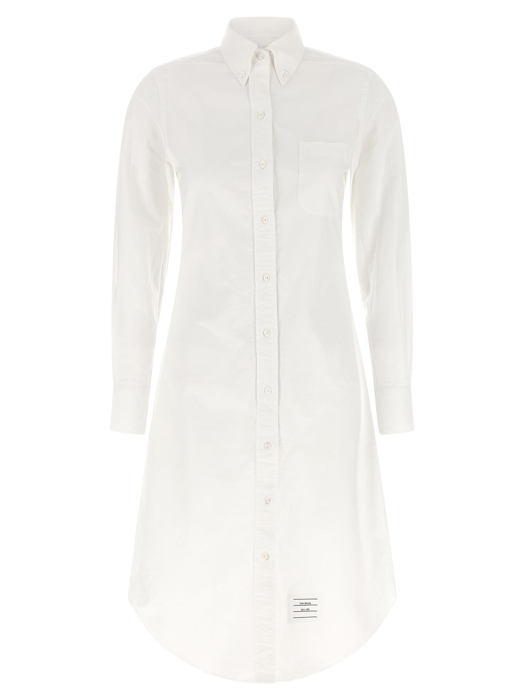 Thom Browne White Cotton Midi Skirt