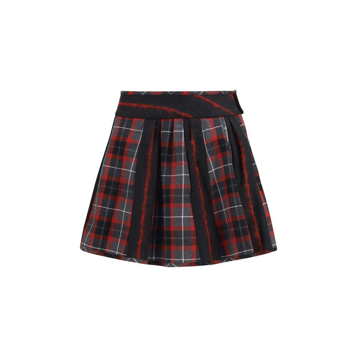 Vivienne Westwood Red Wool Oves Aries Mini Skirt