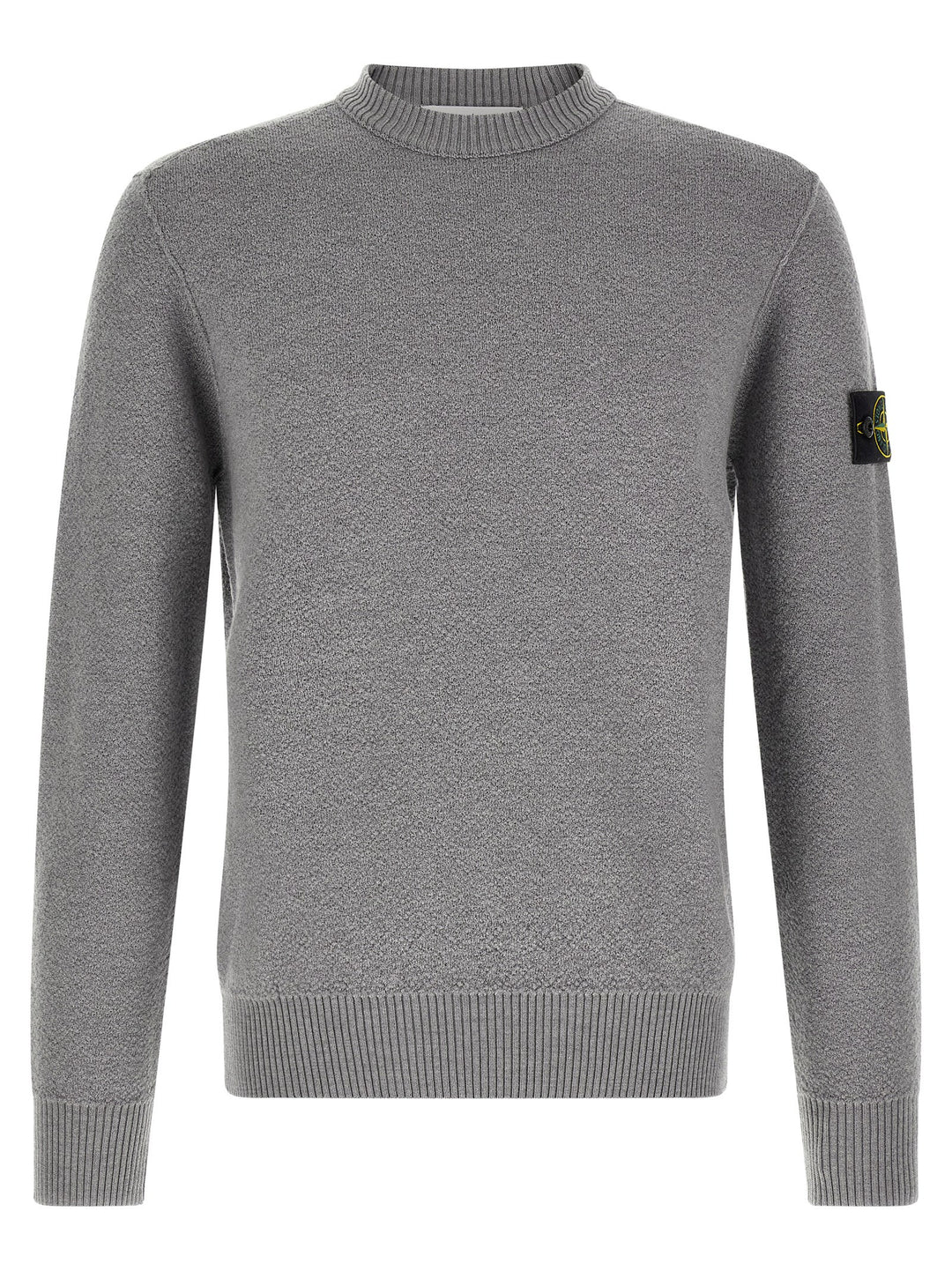 Stone Island Gray Virgin Wool Cardigan