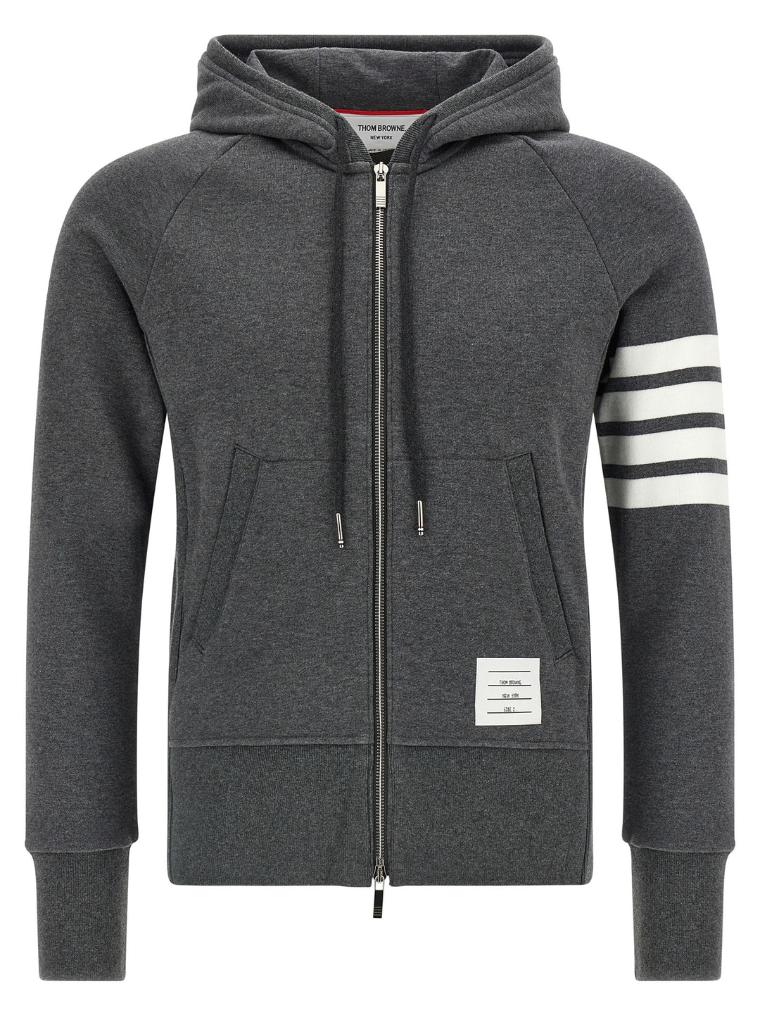 Thom Browne Gray Cotton Sweatshirt