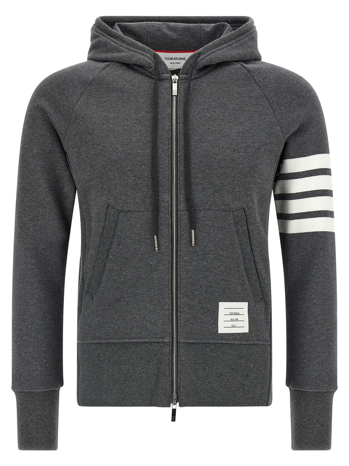 Thom Browne Gray Cotton Sweatshirt