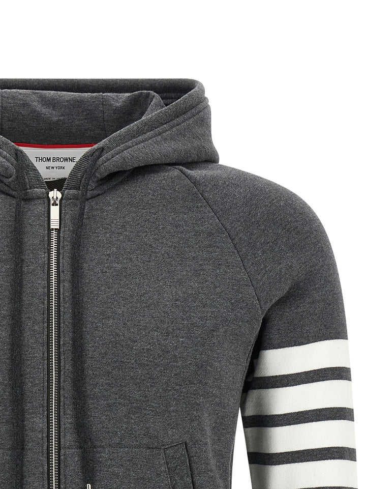 Thom Browne Gray Cotton Sweatshirt
