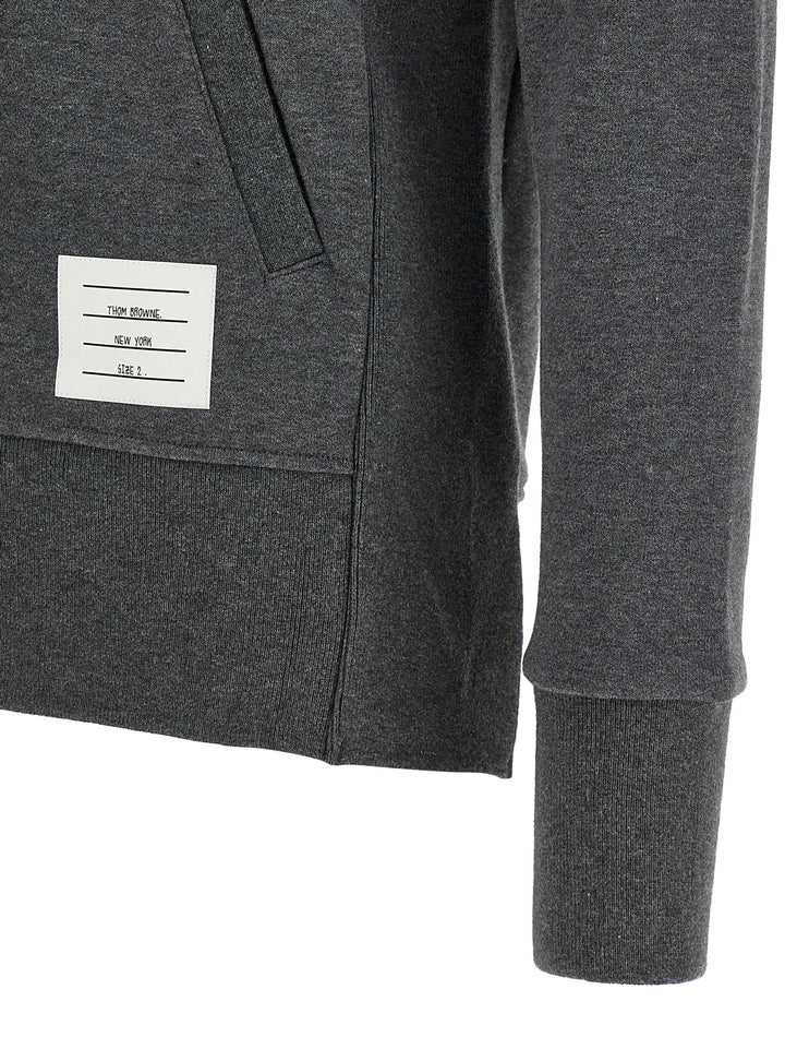 Thom Browne Gray Cotton Sweatshirt