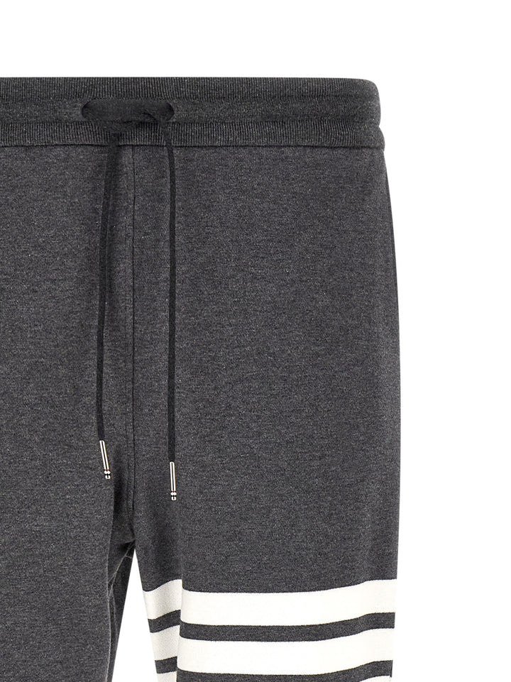 Thom Browne Gray Cotton Joggers (Workout Pants)
