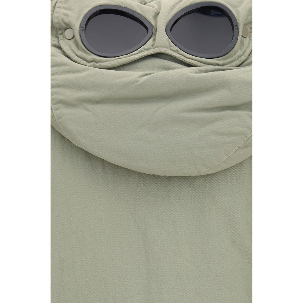 Men’s C.p. Company Gray Polyamide Full-length Jacket
