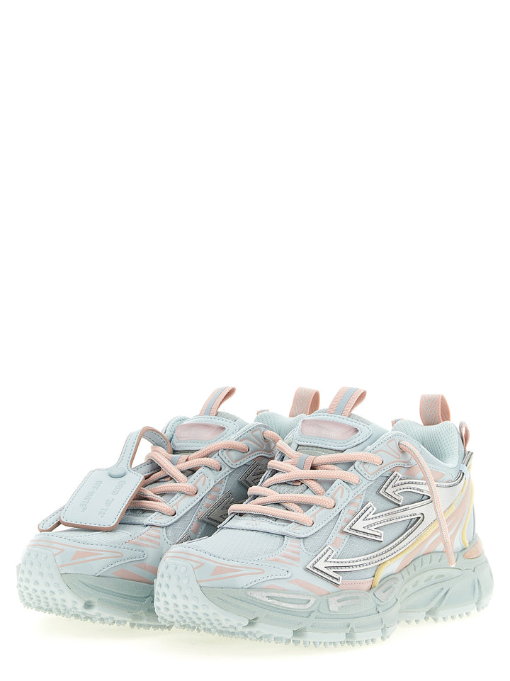 Off-White Blue Polyethylene Athletic Sneakers