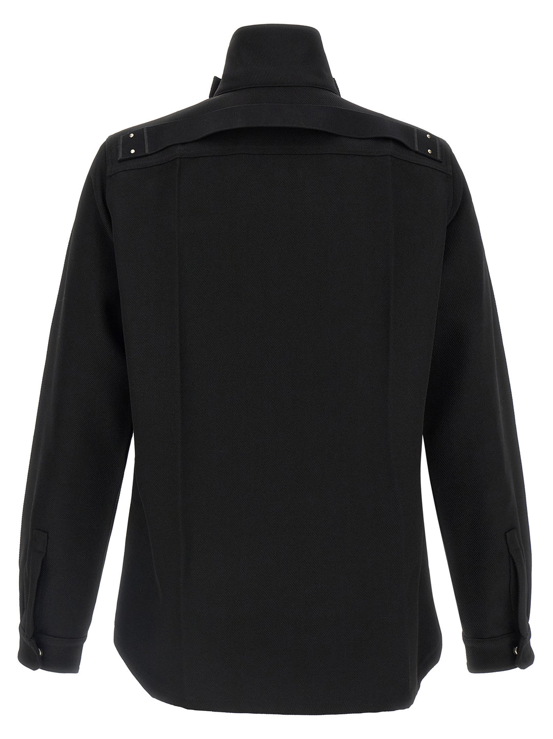 Rick Owens Black Cotton Full-Length Jacket