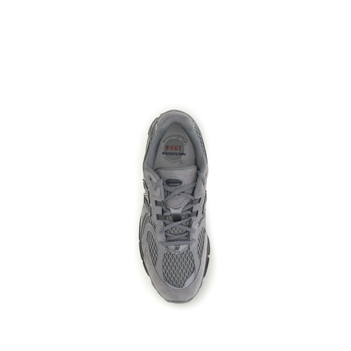 New Balance Gray Fabric Athletic Sneakers