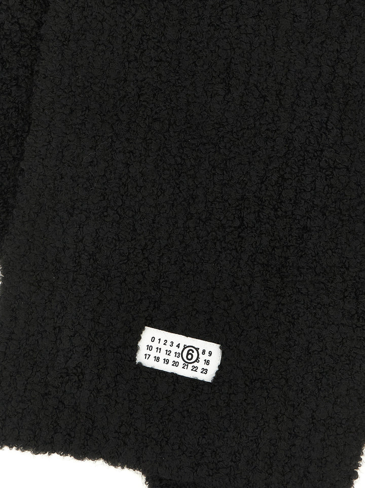 MM6 Maison Margiela Black Marabou Scarf
