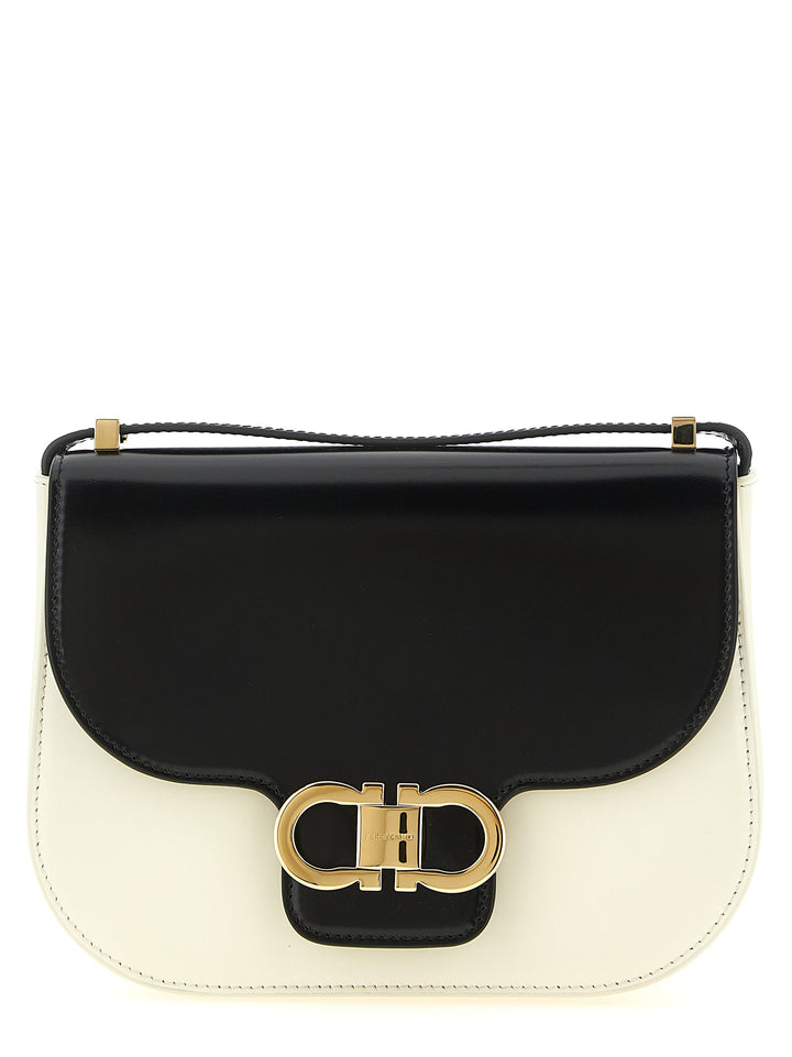 Ferragamo Bicolor Calfskin Crossbody Bag