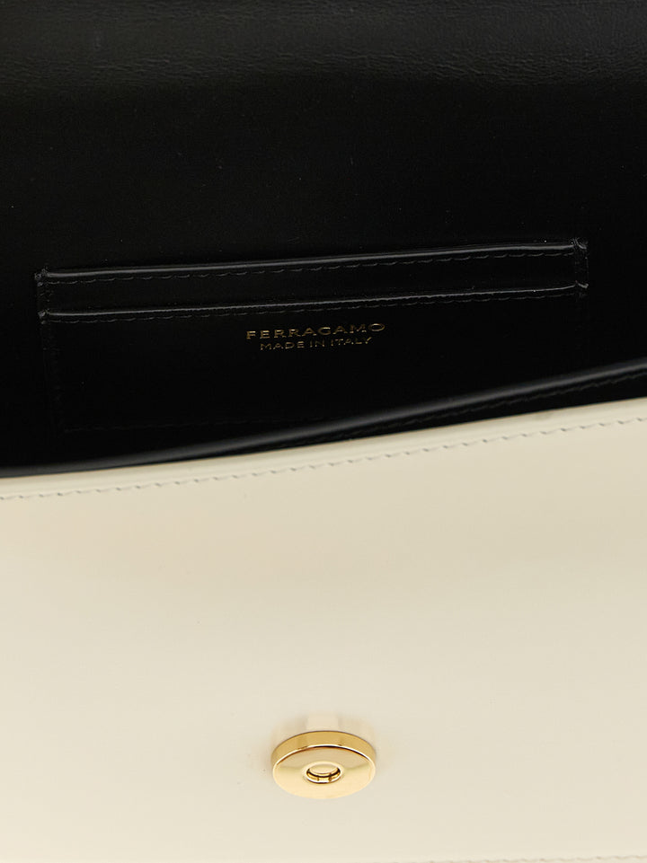 Ferragamo Bicolor Calfskin Crossbody Bag