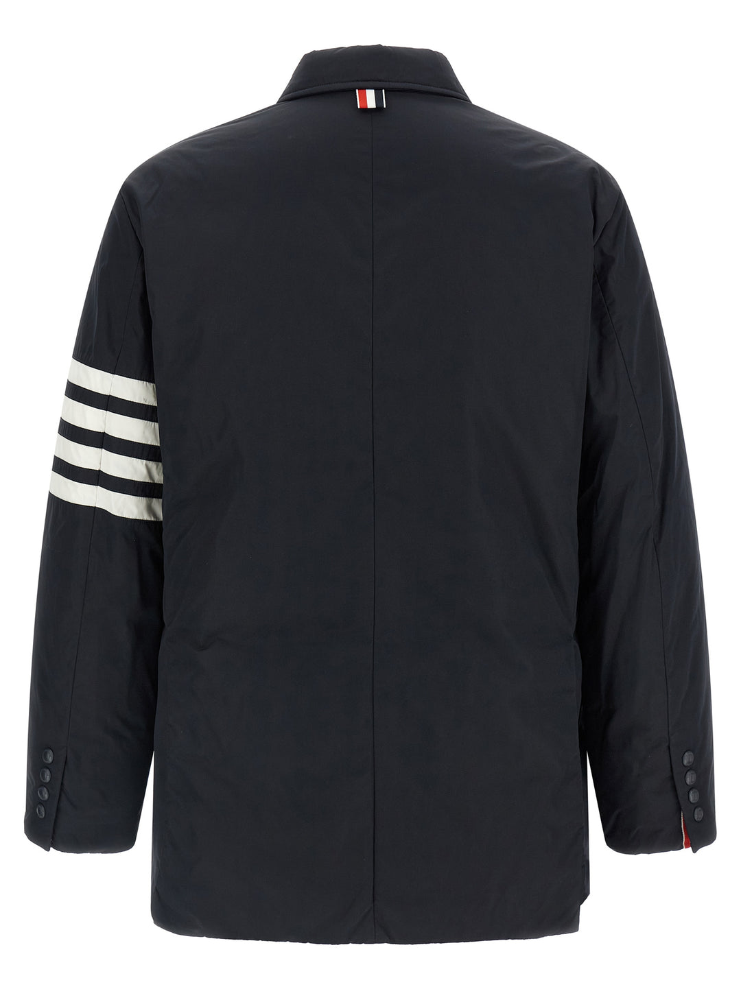 Thom Browne Blue Polyester Biker Jacket