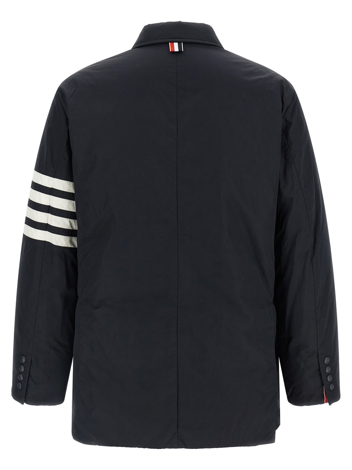 Thom Browne Blue Polyester Biker Jacket