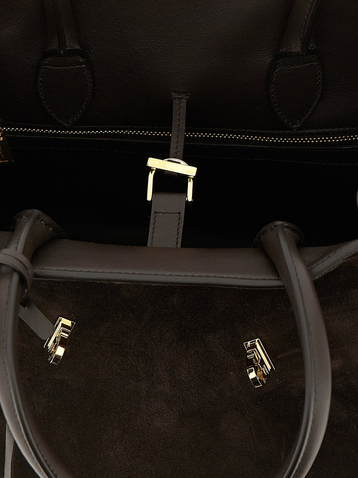 Ferragamo Brown Goatskin Handbag