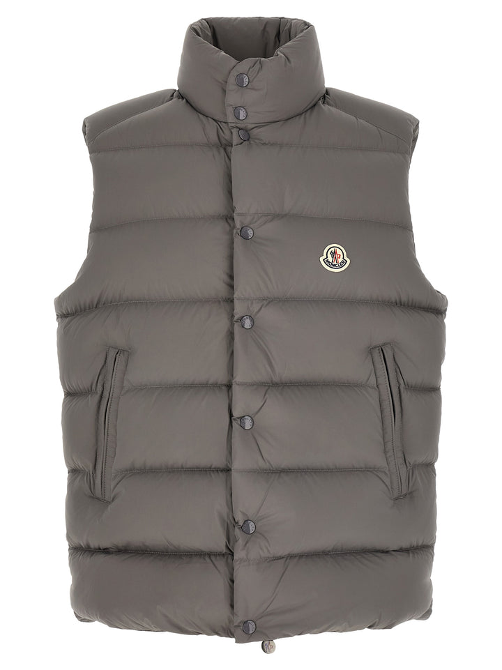 Moncler Gray Polyamide Sleeveless Jacket