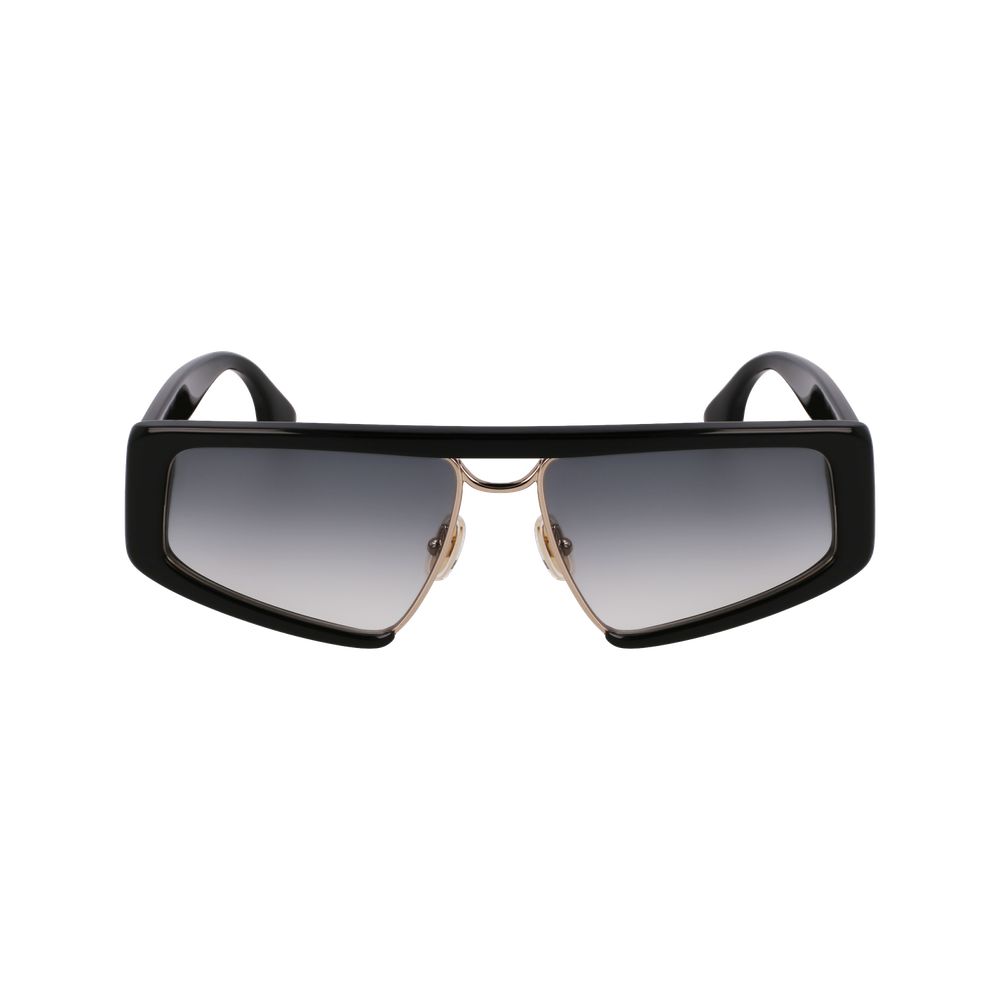 Victoria Beckham Black Metal &amp; Plastic Sunglasses