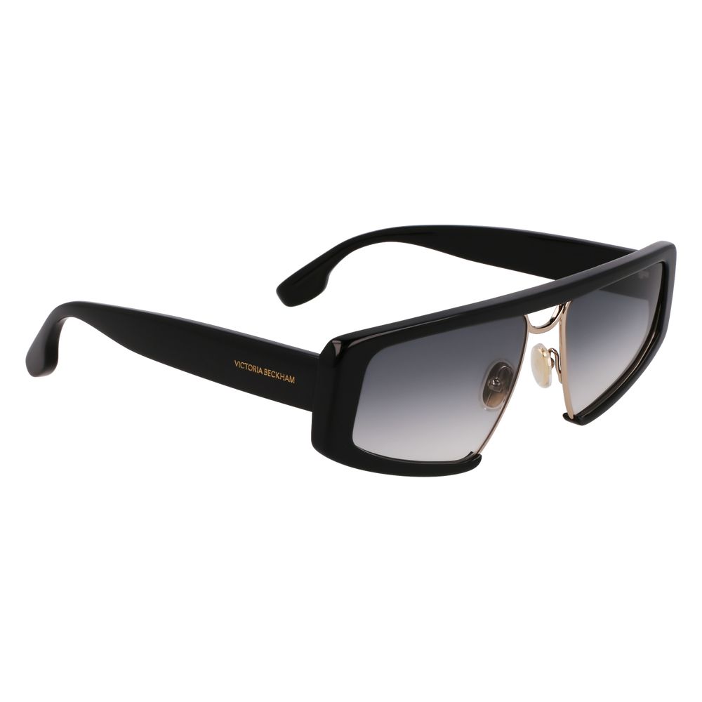 Victoria Beckham Black Metal &amp; Plastic Sunglasses