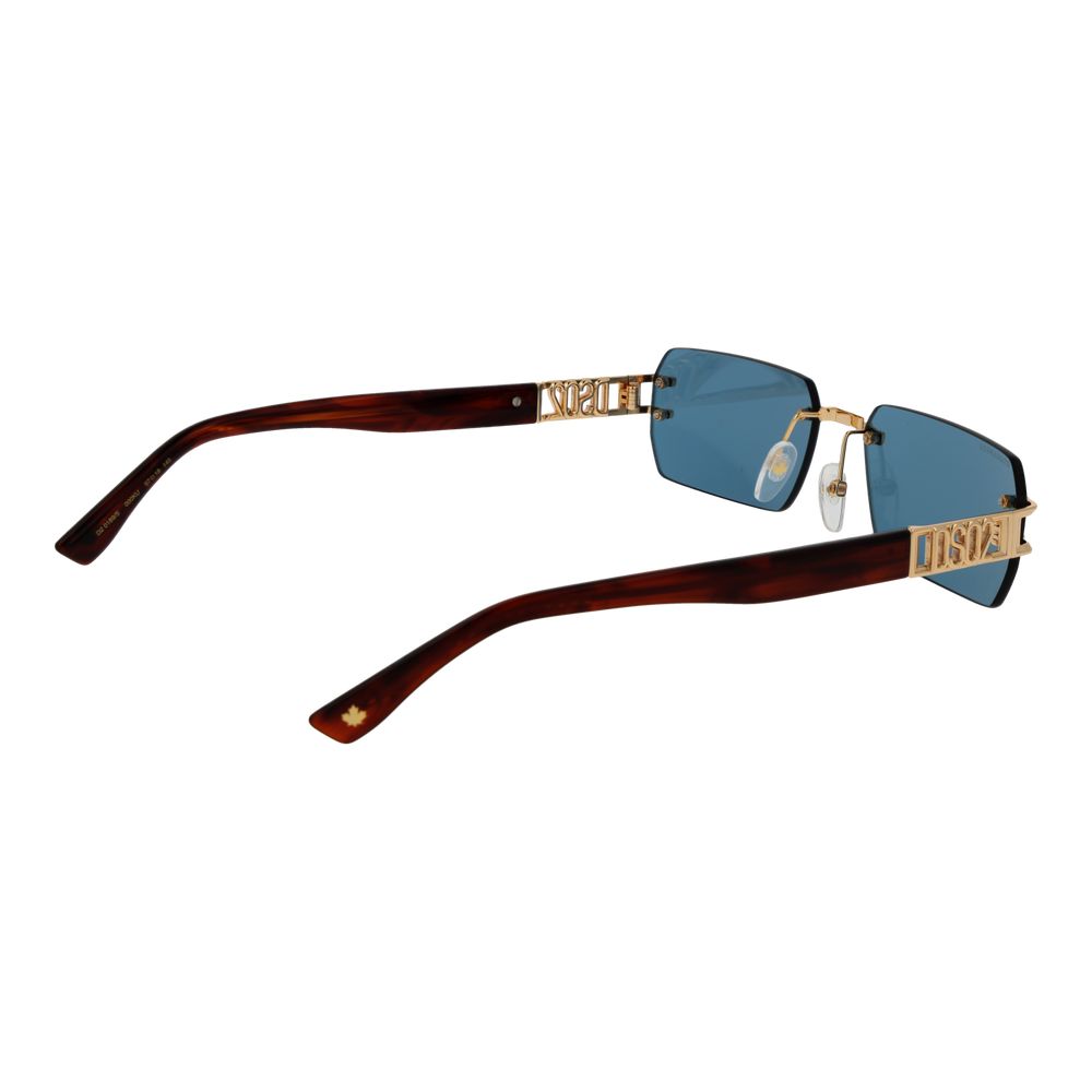 Dsquared² Gold Metal Sunglasses