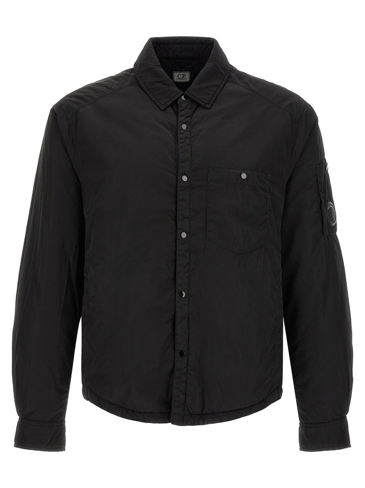 C.P. Company Black Polyamide Full-Length Jacket