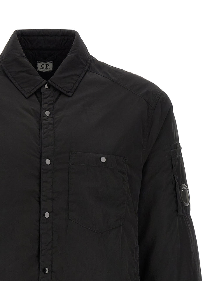 C.P. Company Black Polyamide Full-Length Jacket