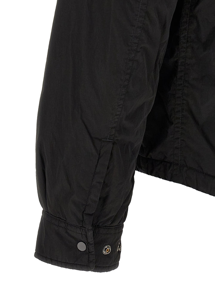 C.P. Company Black Polyamide Full-Length Jacket