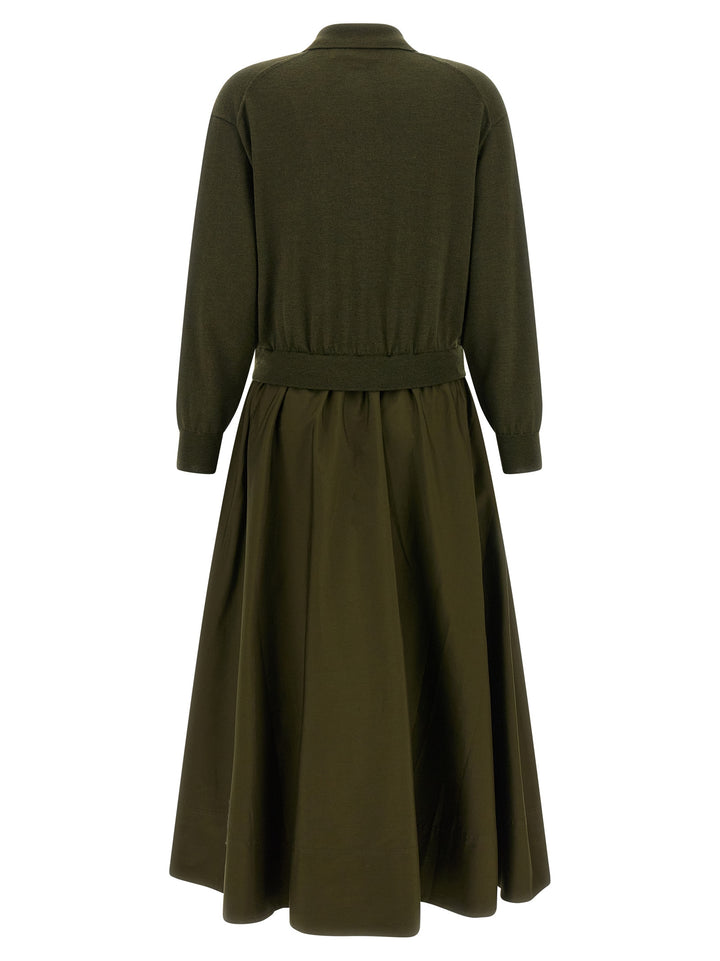 Polo Ralph Lauren Bicolor Wool Long Dress