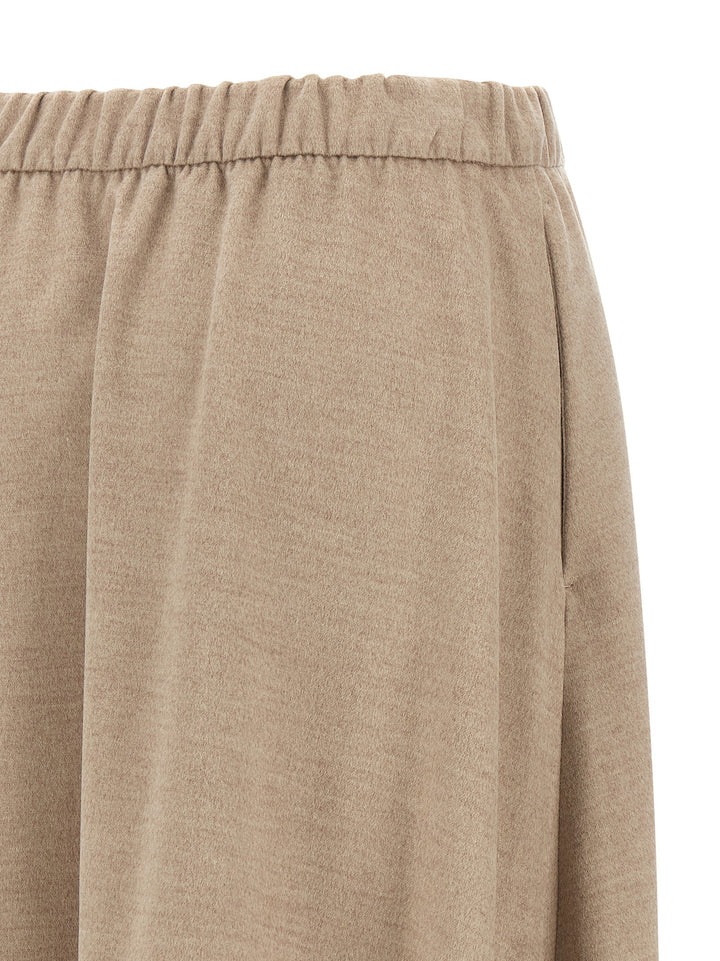 Herno Beige Polyester Midi Skirt