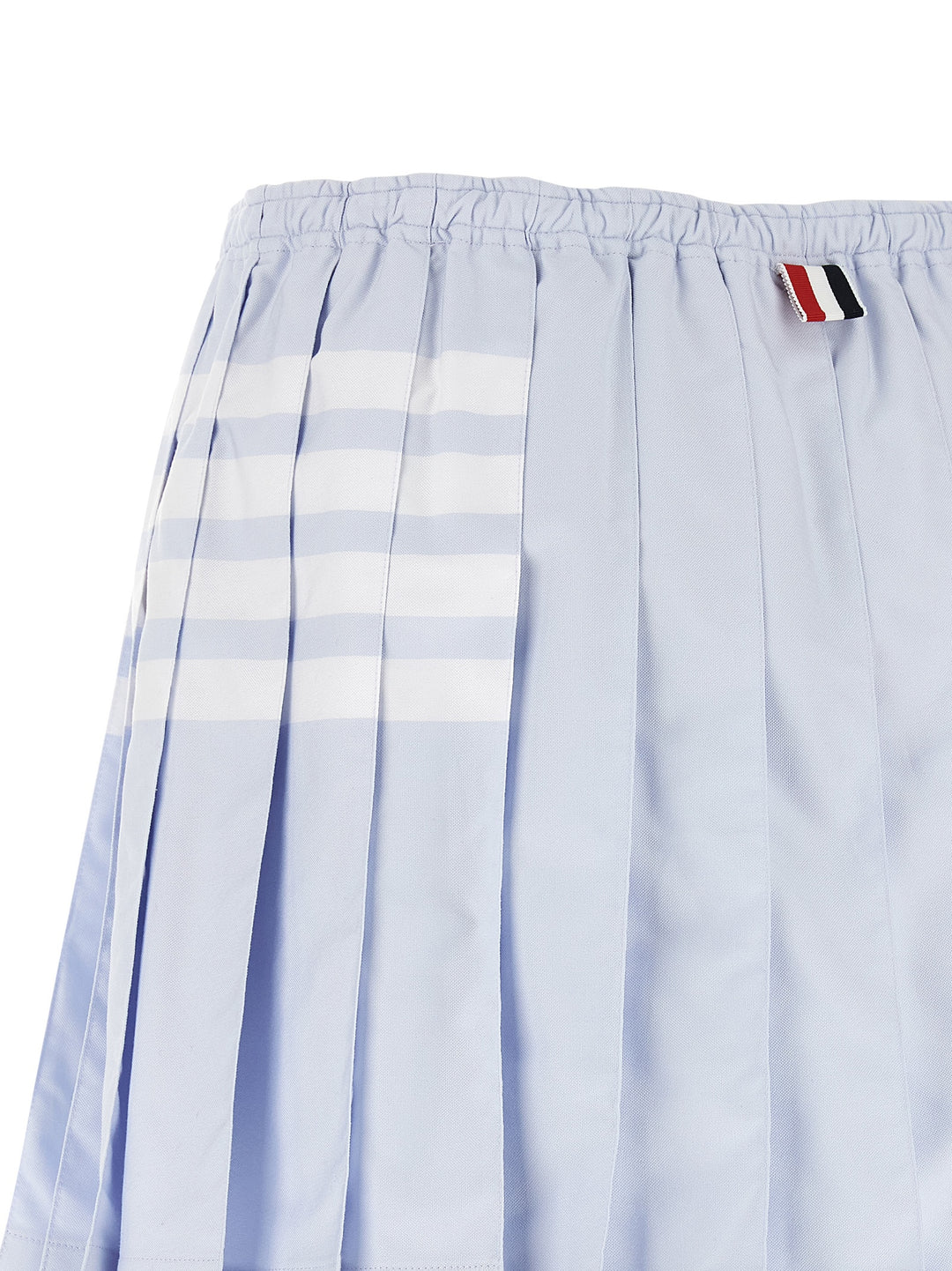 Thom Browne Blue Cotton Long Skirt