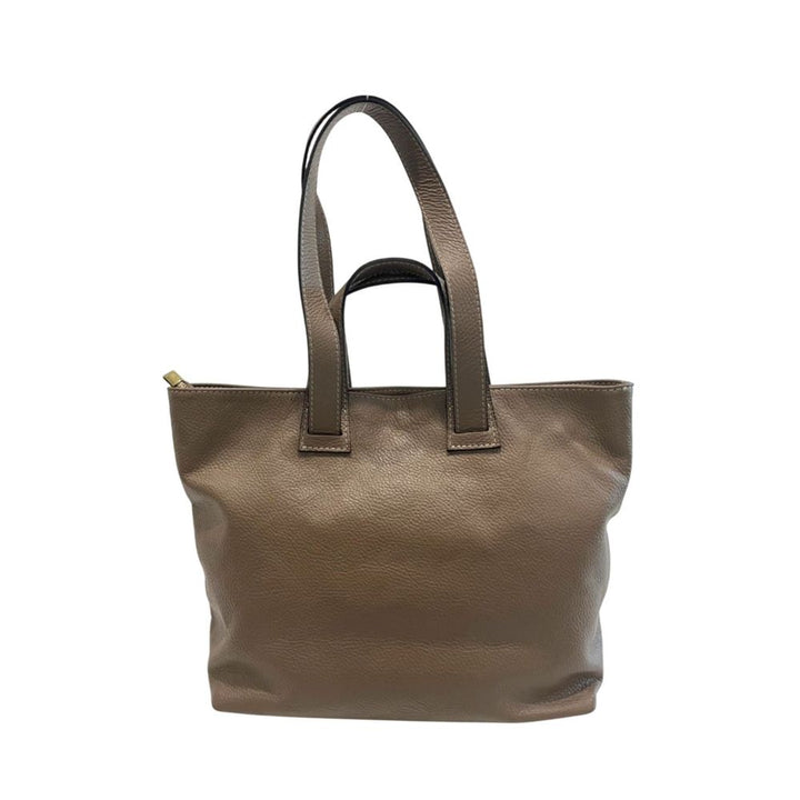 Baldinini Trend Beige Cowhide Handbag
