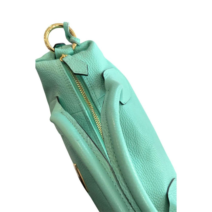 Baldinini Trend Turquoise Cowhide Handbag