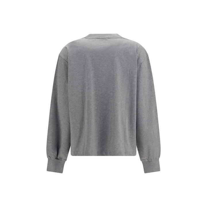 Ganni Gray Cotton Sweatshirt