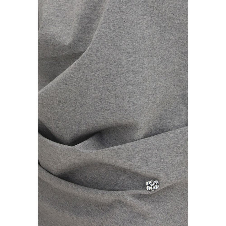 Ganni Gray Cotton Pattern Shirt