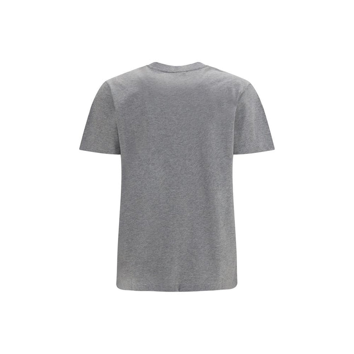 Ganni Gray Cotton T-Shirt