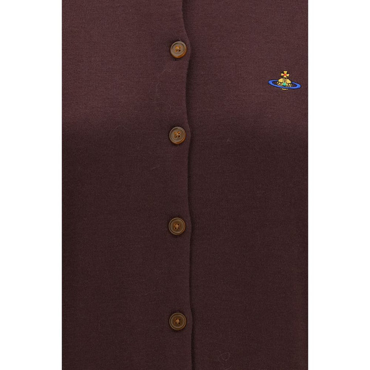 Vivienne Westwood Purple Wool Oves Aries Cardigan