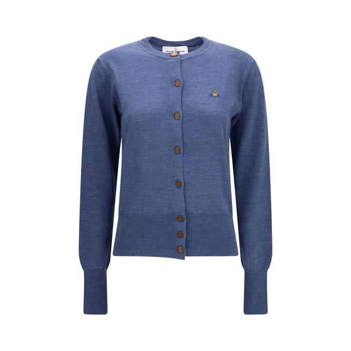 Vivienne Westwood Blue Wool Oves Aries Cardigan