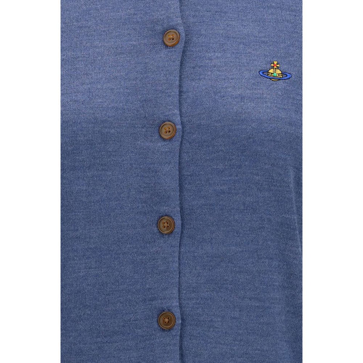 Vivienne Westwood Blue Wool Oves Aries Cardigan