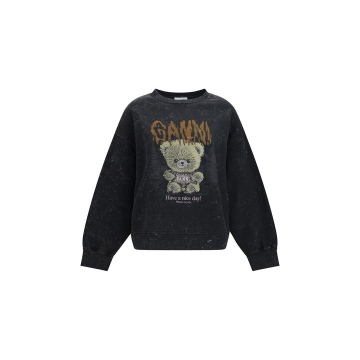 Ganni Gray Cotton Sweatshirt