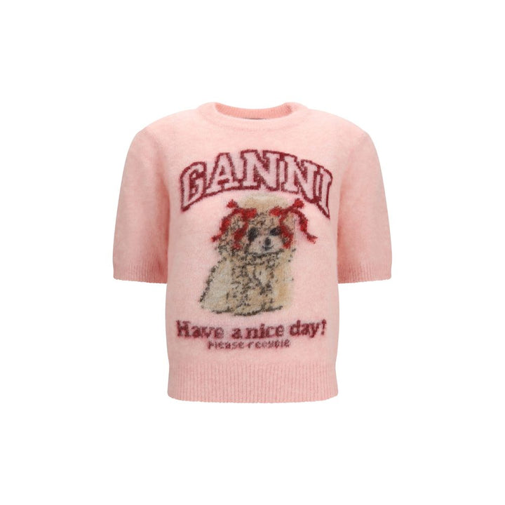Ganni Multicolor Alpaca Vicugna Pacos T-Shirt