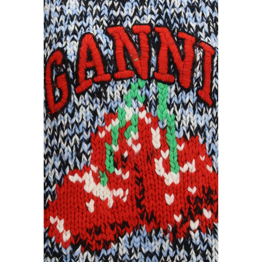 Ganni Multicolor Wool Oves Aries Sweatshirt