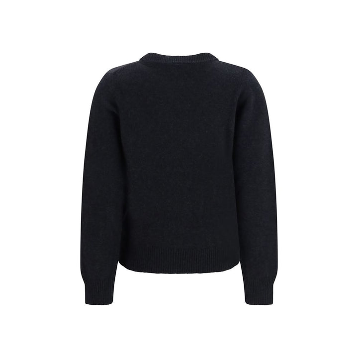 Ganni Black Recycled Wool Sweatshirt