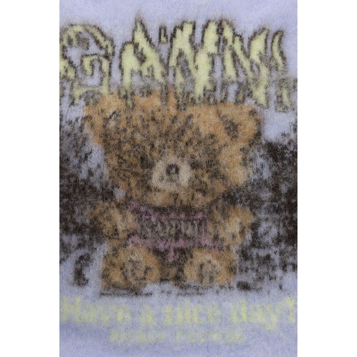 Ganni Blue Alpaca Vicugna Pacos Sweatshirt