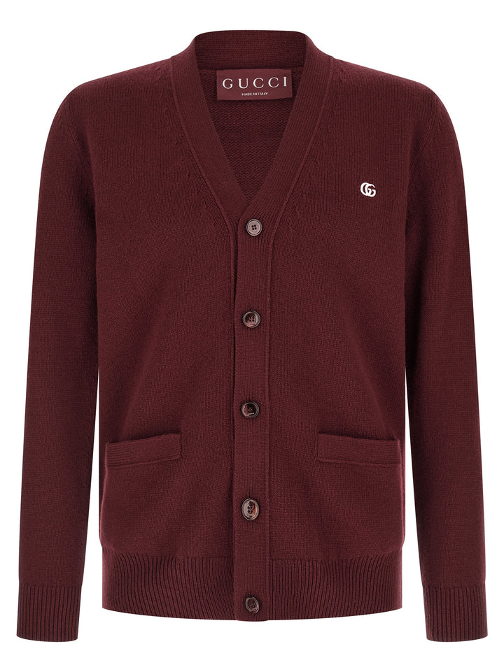 Gucci Bordeaux Cashmere Cardigan
