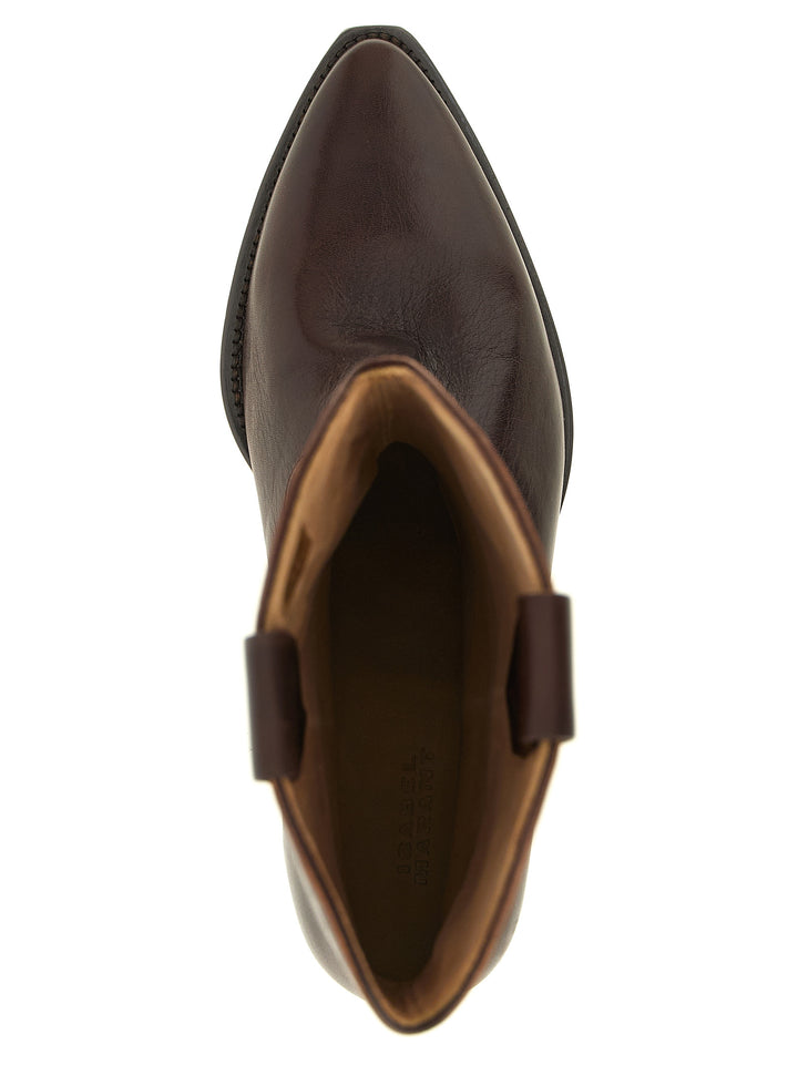 Isabel Marant Brown Cowhide Chelsea Boots
