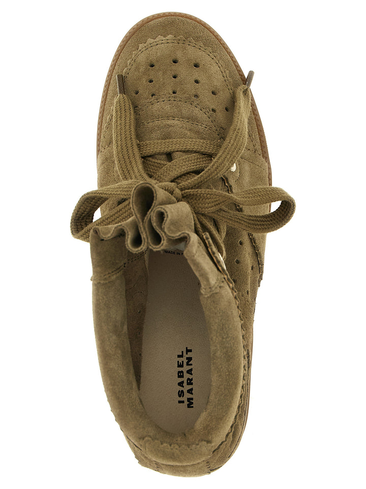Isabel Marant Beige Cowhide Sneakers