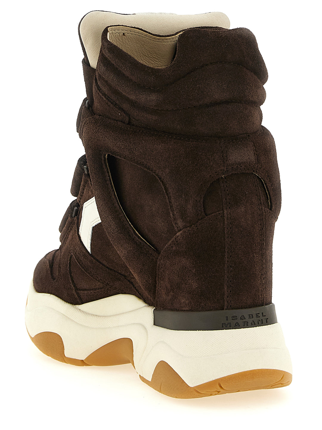 Isabel Marant Brown Calfskin Athletic Sneakers
